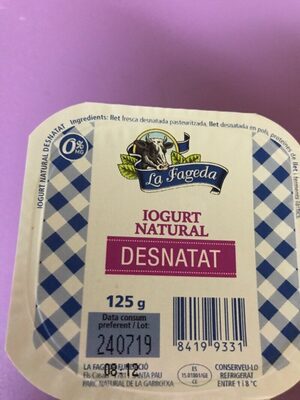 Iogurt natural desnatat - 84199331