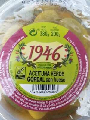 Aceituna Gordal con Hueso - 8420403096097