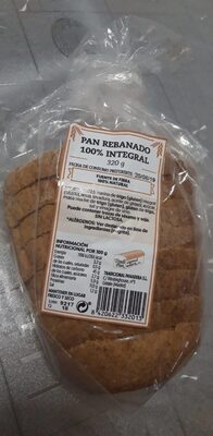 Pan rebanado 100% integral - 8420622332013