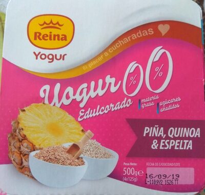 yogur piña,quinoa y espelta 0% 0% - 8420756004770