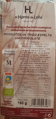 Rosquitos de trigo espelta con chocolate - 8421615023468