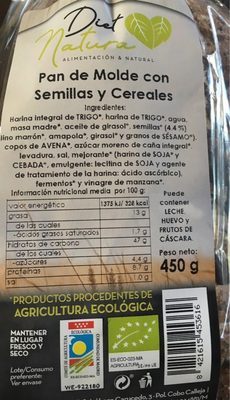 Pan de molde con semillas y cereales - 8421615453616