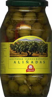 Aceitunas verdes enteras aliñadas Alipende Variedad Manzanilla - 8421691712294