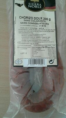 Chorizo doux - 8422003010558