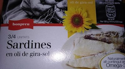 Sardines à l'huile de tournesol - 8422410258383
