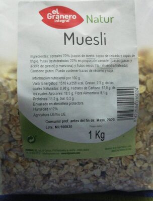 NATUR MUESLI - 8422584016024