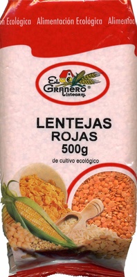 Lentejas rojas de cultivo ecológico - 8422584018288