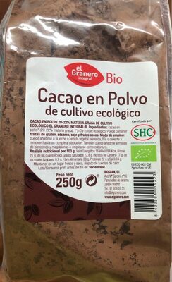 Bio cacao polvo de cultivo ecológico - 8422584019223