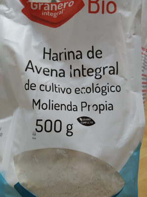 harina de avena integral - 8422584048131