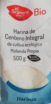 Bio harina de centeno integral ecológica - 8422584048254