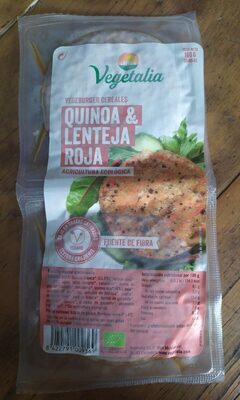 Vegeburger cereales quinoa y lenteja roja - 8422791009369