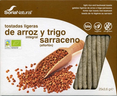 Tostadas ligeras de arroz integral y trigo sarraceno - 8422947805029