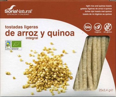 Tostadas ligeras de arroz y quinoa - 8422947805050