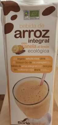 Bebida de arroz integral con canela al limón - 8422947900205