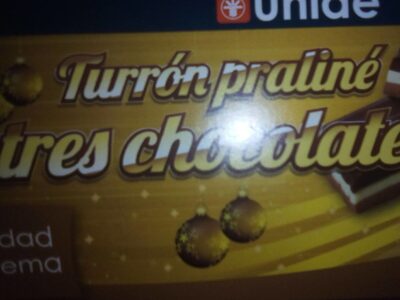 Turrón praliné tres chocolates - 8423086006148