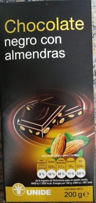 Chocolate negro con almendras - 8423086017342
