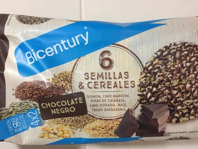 Tortitas de semillas y cereales con chocolate negro packs - 8423207210010