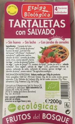 Tartaletas con salvado de frutos del bosque - 8423245301053