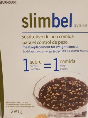 Kiluva Slimbel Chocolate Custard With 5 Envelopes Crocanti - 8423263101376