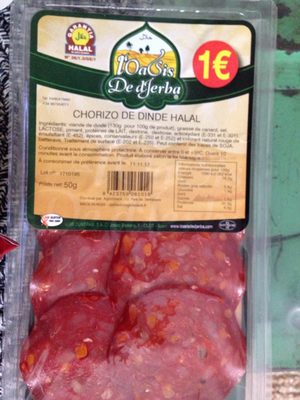 Chorizo de dinde halal - 8423759061016