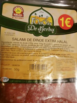 Salami de dinde extra halal - 8423759061023