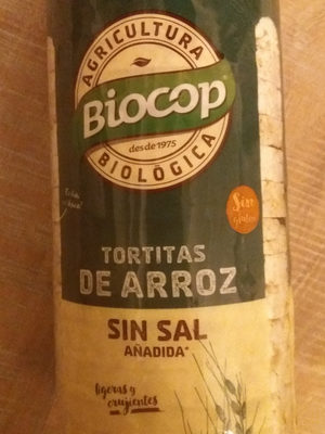 Tortitas de arroz integral biológicas sin sal y sin gluten - 8423903023310