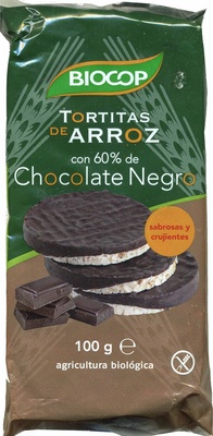 Tortitas de arroz con 60% de chocolate negro - 8423903039014