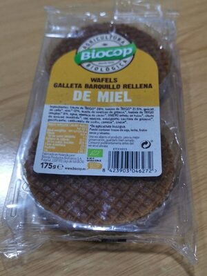 Wafles Galleta Barquillo Rellena de Miel - 8423903046272