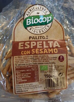 Palitos espelta con sésamo - 8423903047569