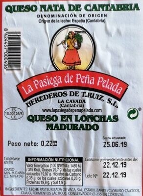 Queso nata de Cantabria - 8424457000406