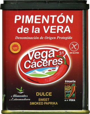 Pimenton de la vera, 31 vega caceres, sweet smoked paprika - 8424912012548