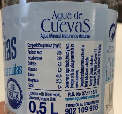 Agua mineral natural - 8425561010022