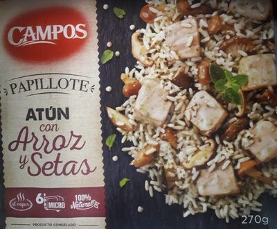 Papillote atun con arroz y setas - 8425663001775