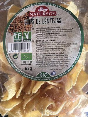 Chips De Lentejas Natursoy - 8428159006858