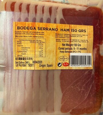 Bodega Serrano Ham - 8428204015712