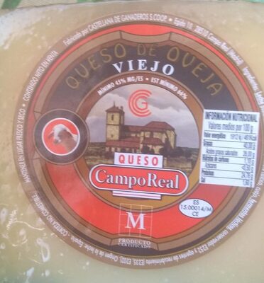 Queso viejo de oveja elaborado con leche pasteurizada cuña - 8428580104147
