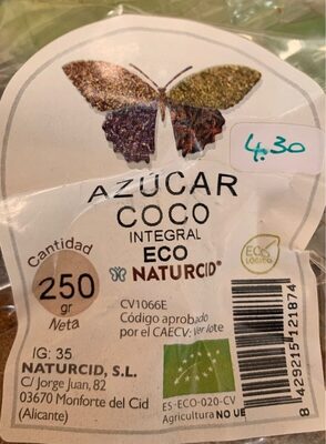 Azucar coco integral - 8429215121874