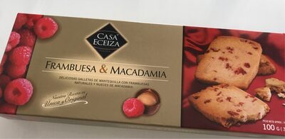 Galletas de frambuesa y macadamia - 8429360003605