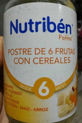 Potito Postre de 6 frutas con cereales - 8430094084204