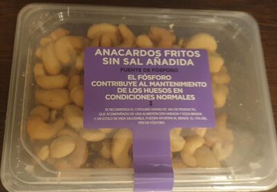 Anacardos fritos sin sal añadida - 8431876273915