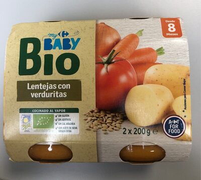 Babybio lentejas con verduritas - 8431876280395