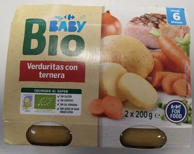 Babybio verduritas con ternera - 8431876280425