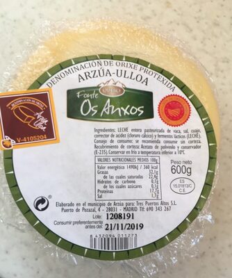 Queso Arzua-Ulloa - 8432094011273