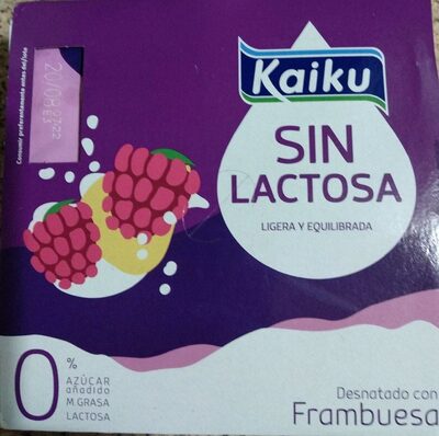 YOGUR DESNATADO FRAMBUESA S. LACTOSA KAIKU - 8432425045410