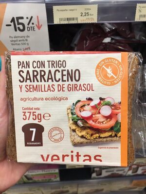 Pan con trigo sarraceno y semillas de girasol - 8435173009420