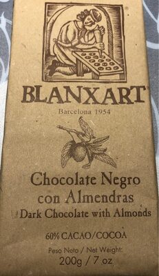 Chocolate Negro con Almendras - 8436006832284