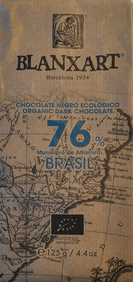 Chocolate negro ecológico 76 % Brasil - 8436006835230