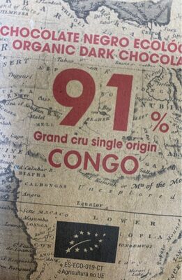 Pack of 3 Deal Blanxart 91% Congo Dark Chocolate 100G - 8436006835506