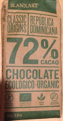 Chocolate ecológico 72% - 8436006835759