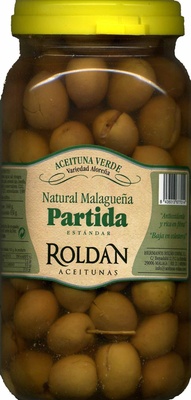 Aceituna verde natural malagueña partida - 8436013677014